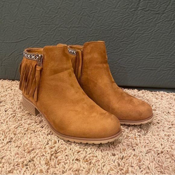 Womens corina camel booties size 8 - Picture 2 of 6